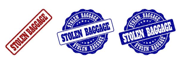Sellos de sello rasguñados de bolsa robada
 - Vector, Imagen