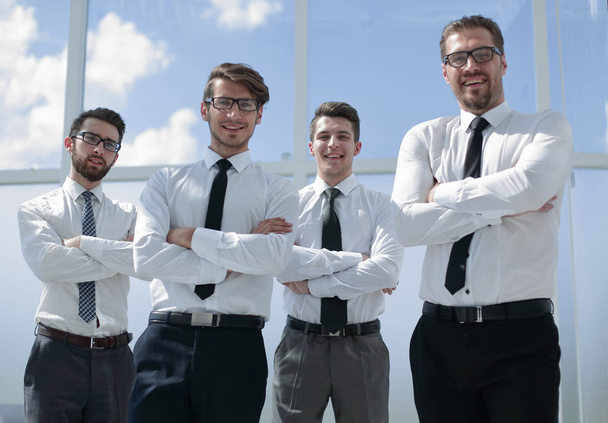 group of confident business people standing together - Foto, Imagem