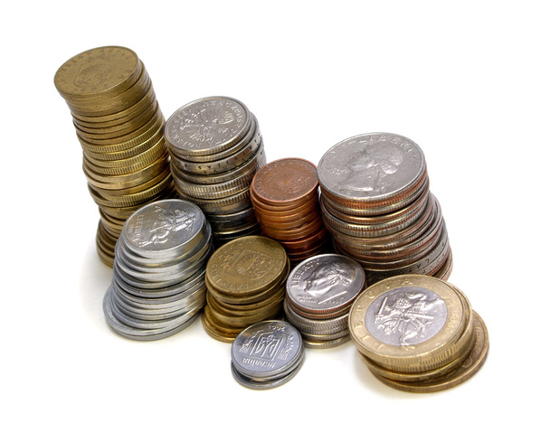 Montones de monedas
 - Foto, imagen