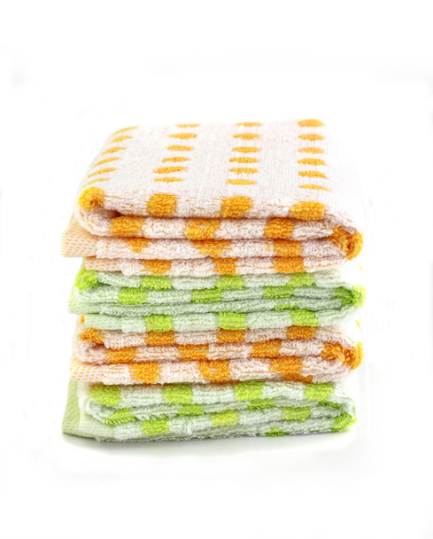 Pila di asciugamani colorati
 - Foto, immagini
