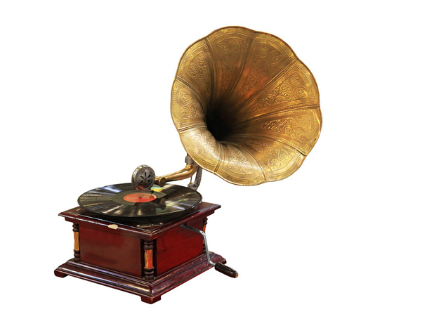 Antikes Grammophon - Foto, Bild