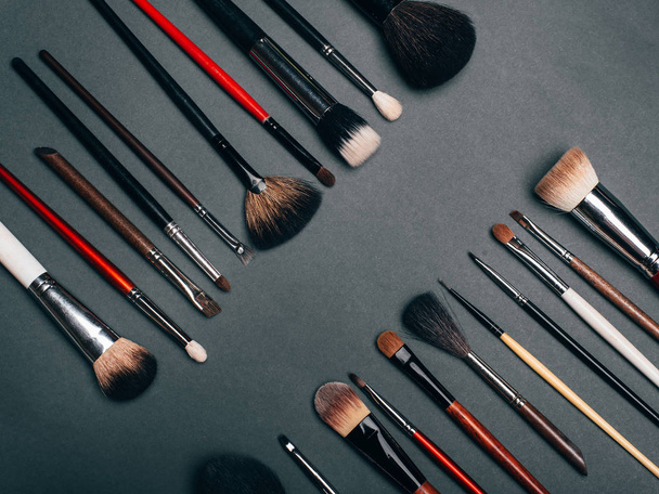 professional set of brushes for eye makeup - Photo, Image
