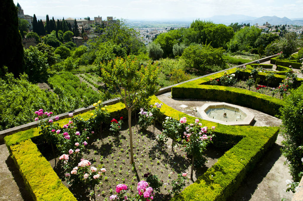 Generalife Garden - Granada - Španělsko - Fotografie, Obrázek