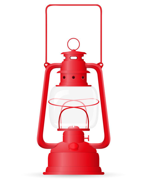 kerosene lamp vector illustration - Vektör, Görsel