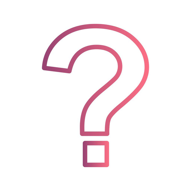 Question Mark Vector Icon Sign Icon Vector Illustration For Personal And Commercial Use.. - Вектор, зображення