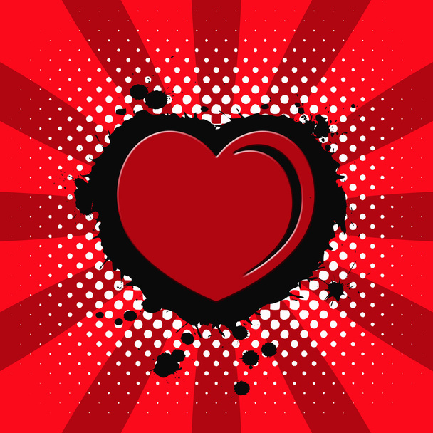 Grunge heart - Foto, Bild