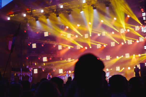 searchlights at a concert - Photo, Image