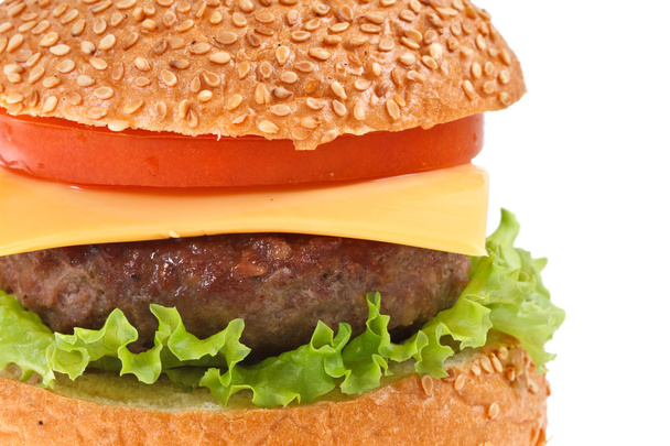 Cheeseburger isoliert - Foto, Bild