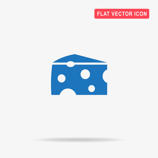 Cheese icon. Vector concept illustration for design. - Vector, Image