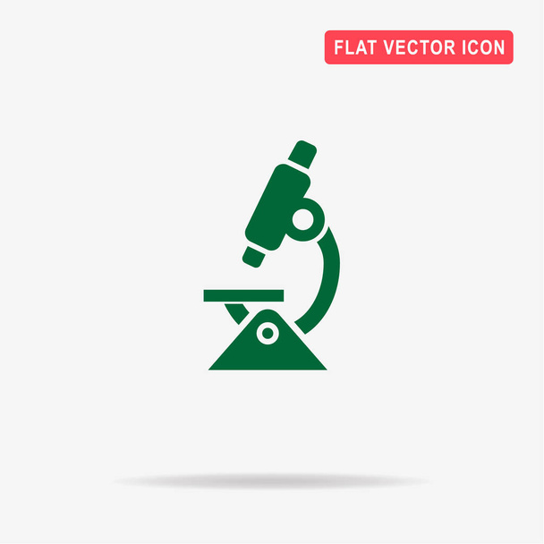 Mikroszkóp ikonra. Vektor-koncepció illusztráció design. - Vektor, kép