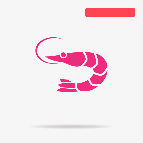 Shrimp-Symbol. Vektor-Konzept Illustration für Design. - Vektor, Bild