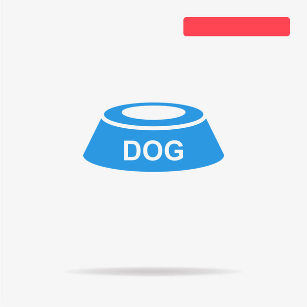 犬のボウルのアイコン。デザインのベクトルの概念図. - ベクター画像