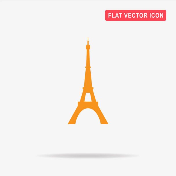 Eiffel toren pictogram. Vectorillustratie concept voor ontwerp. - Vector, afbeelding