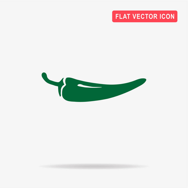 Chilli pepper icon. Vector concept illustration for design. - Vector, Image