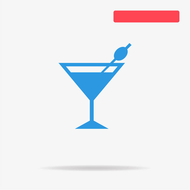 Martini glass icon. Vector concept illustration for design. - Vector, Image