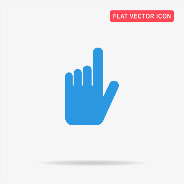 Klik op pictogram van een hand. Vectorillustratie concept voor ontwerp. - Vector, afbeelding