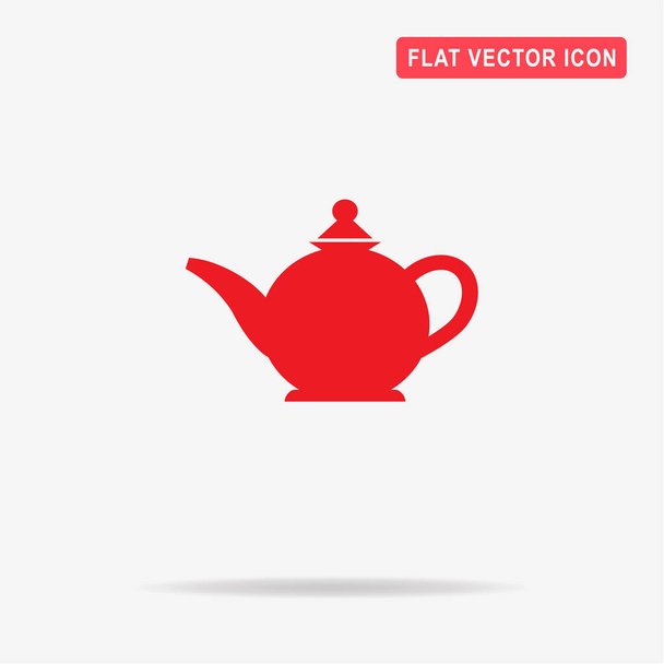 Çaydanlık ikonu. tasarım için vektör çizimi. - Vektör, Görsel