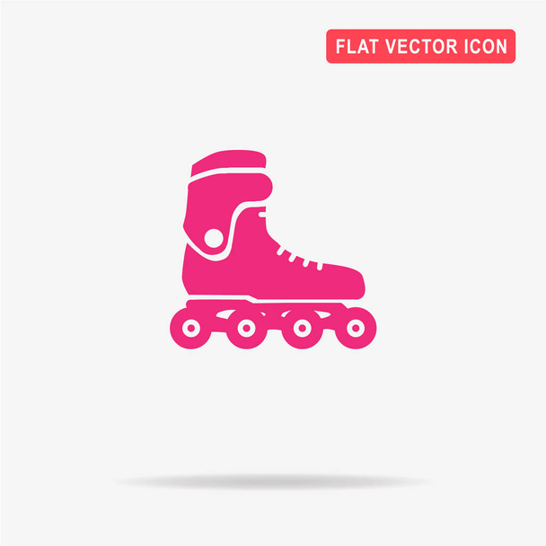 Roller skates icon. Vector concept illustration for design. - Vector, Image