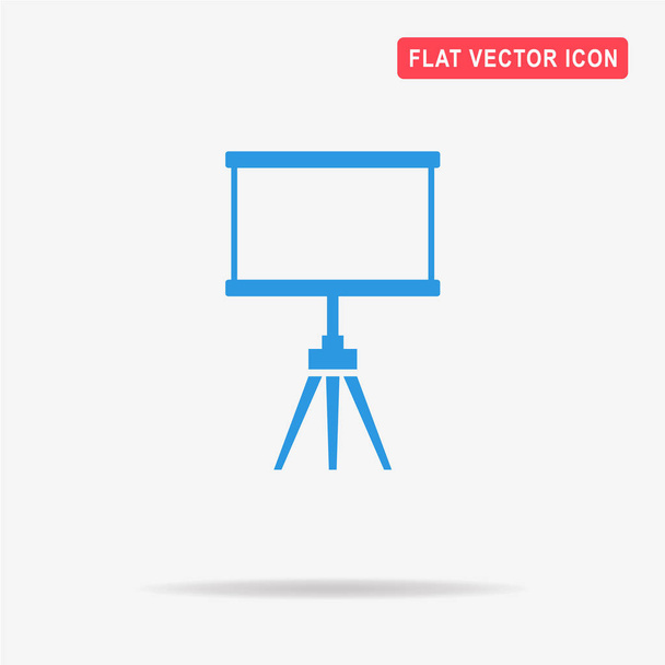 Blank projection screen icon. Vector concept illustration for design. - Vector, Image
