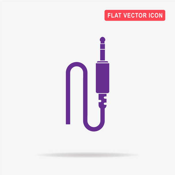Audio cable icon. Vector concept illustration for design. - Vector, Image