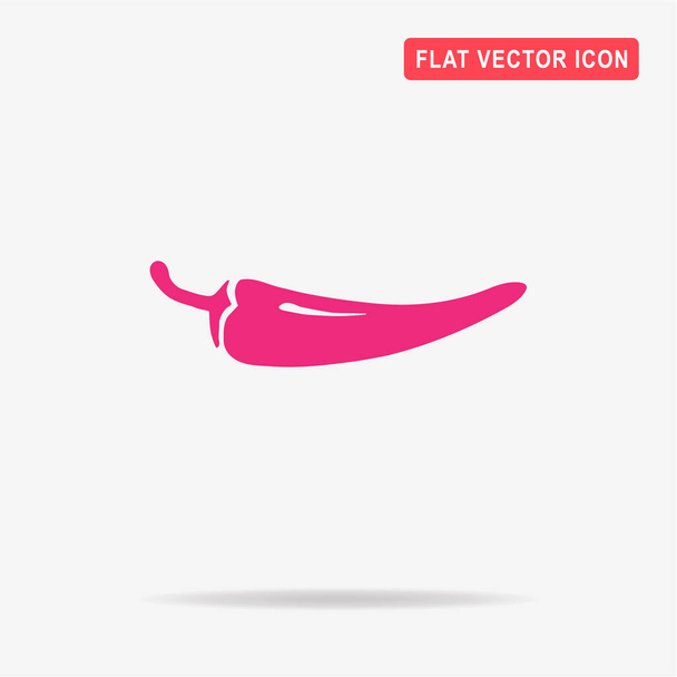 Chilli pepper icon. Vector concept illustration for design. - Vector, Image