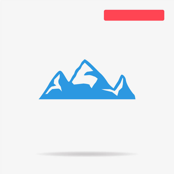 Mountain icon. Vector concept illustration for design. - Vektor, Bild