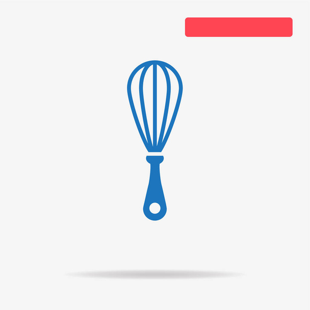 Balloon Whisk For Mixing And Whisking Vector Icon Stock