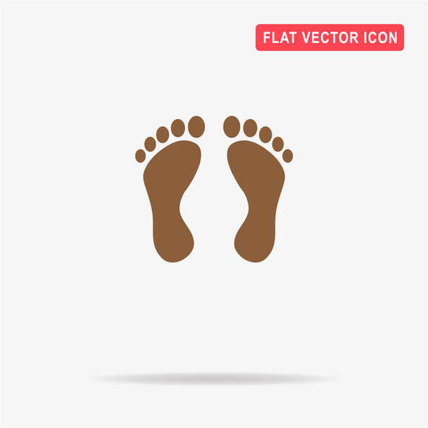 Footprint icon. Vector concept illustration for design. - Vector, Image
