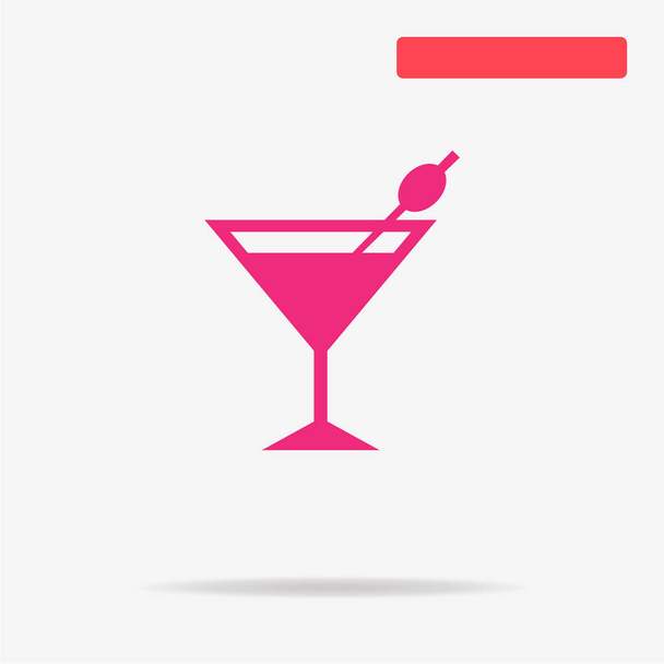 Martini glass icon. Vector concept illustration for design. - Vector, Image