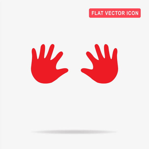 Εικονίδιο παιδικά χέρια. Vector εικονογράφηση έννοια για το σχεδιασμό. - Διάνυσμα, εικόνα