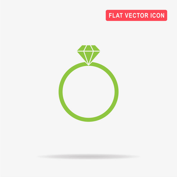 Icona dell'anello di diamanti. Illustrazione concettuale vettoriale per il design
. - Vettoriali, immagini