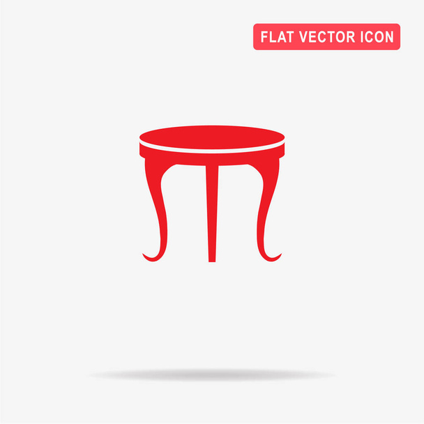 Table icon. Vector concept illustration for design. - Vector, Image
