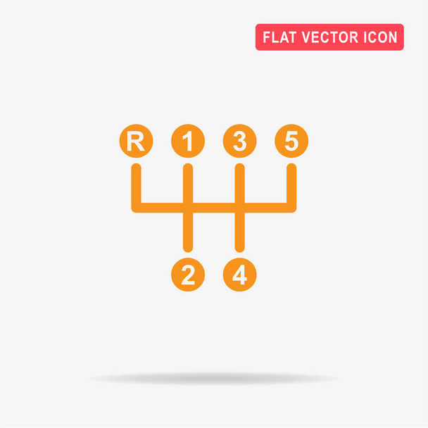 Manual transmission sign icon. Vector concept illustration for design. - Vector, Image