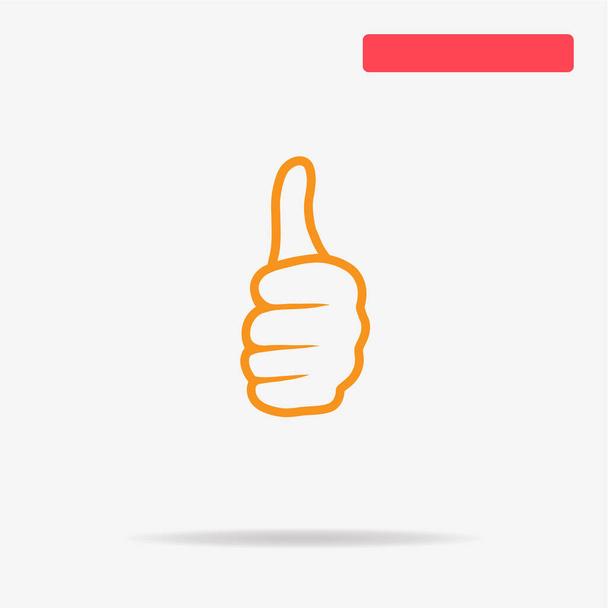 Thumb up icon. Vector concept illustration for design. - Vector, Image
