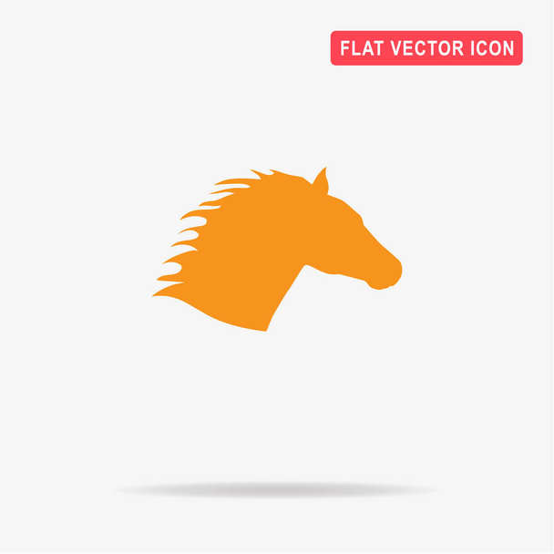馬の頭のアイコン。デザインのベクトルの概念図. - ベクター画像