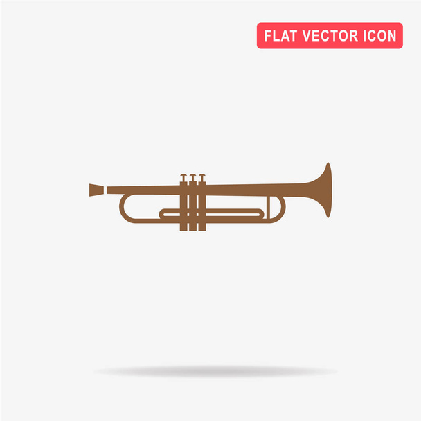 Trumpet icon. Vector concept illustration for design. - Vector, Image