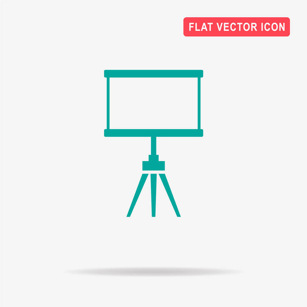 Blank projection screen icon. Vector concept illustration for design. - Vector, Image