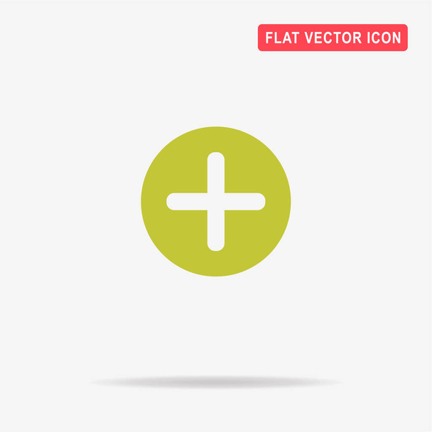 Plus icon. Vector concept illustration for design. - Vector, Image