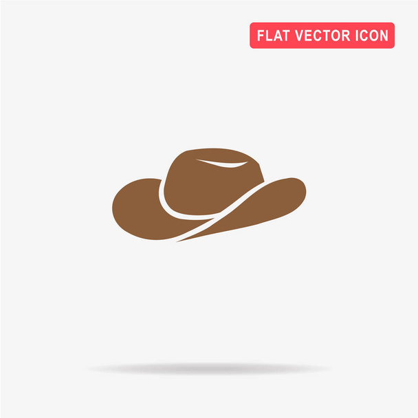 Cowboyhut-Symbol. Vektor-Konzept Illustration für Design. - Vektor, Bild