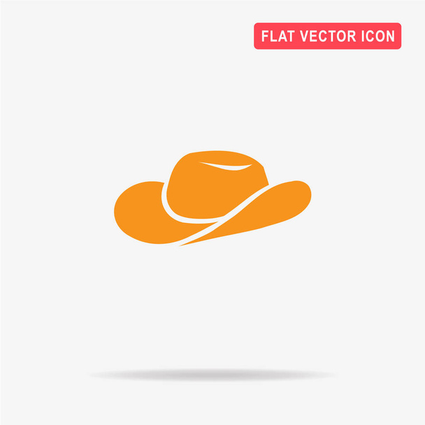 Icono del sombrero de vaquero. Ilustración del concepto vectorial para el diseño
. - Vector, imagen