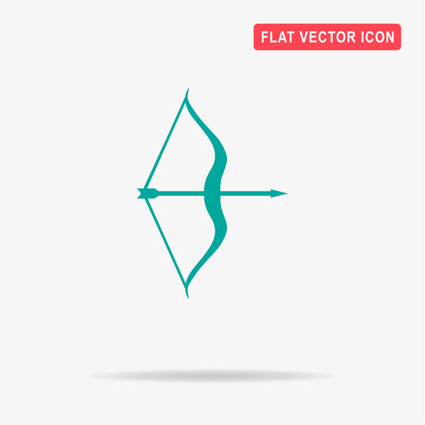 Bow and arrow icon. Vector concept illustration for design. - Vector, Image