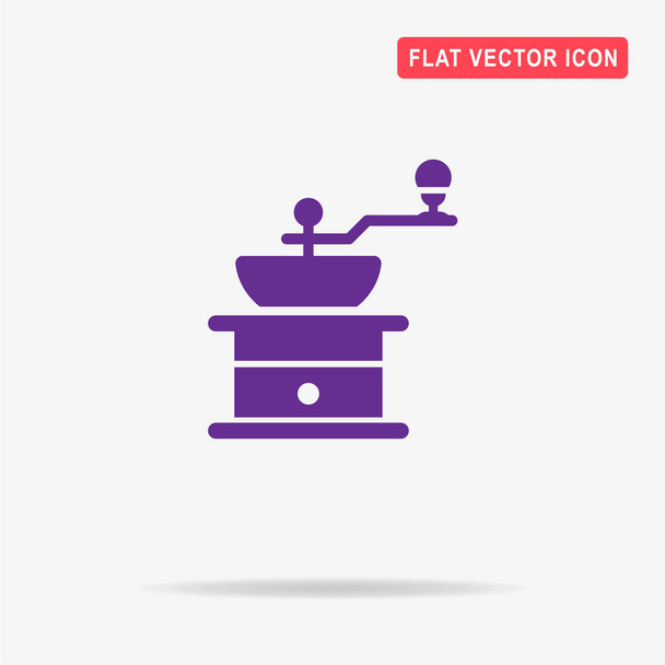 Coffee grinder icon. Vector concept illustration for design. - Vector, Image