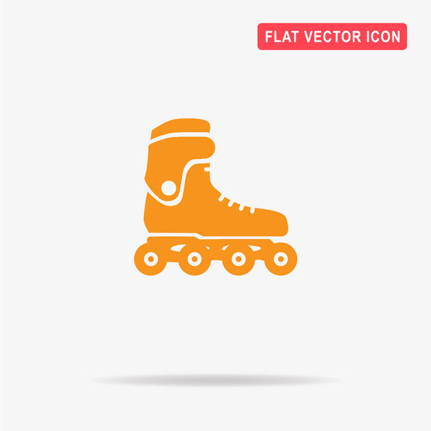 Roller skates icon. Vector concept illustration for design. - Vector, Image