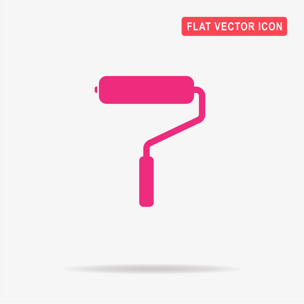 Paint roller icon. Vector concept illustration for design. - Vector, Image