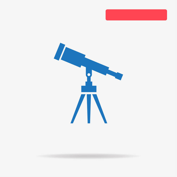 Telescope icon. Vector concept illustration for design. - Vector, Image
