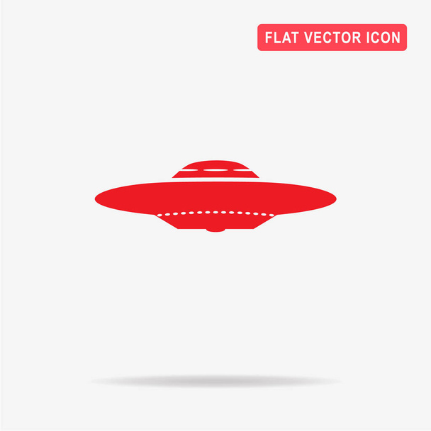 UFO ikona. Vektorové ilustrace koncept pro design. - Vektor, obrázek