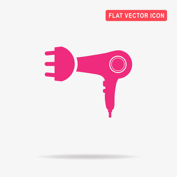 Εικονίδιο στεγνωτήρα μαλλιών. Vector εικονογράφηση έννοια για το σχεδιασμό. - Διάνυσμα, εικόνα