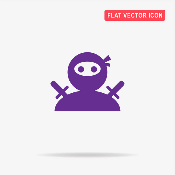 Ninja icon. Vector concept illustration for design. - Vector, Image