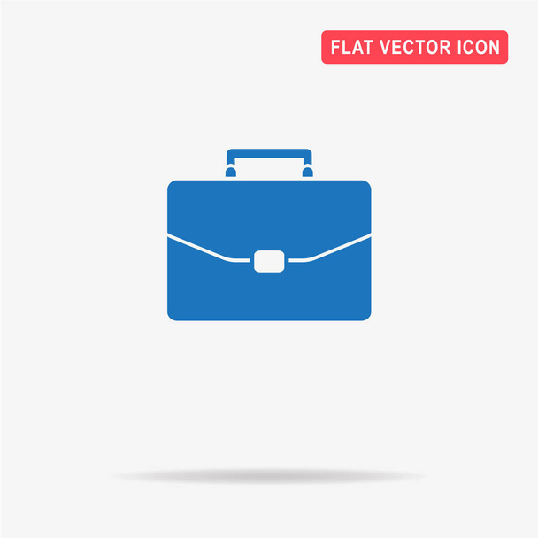 Briefcase icon. Vector concept illustration for design. - Vector, Image