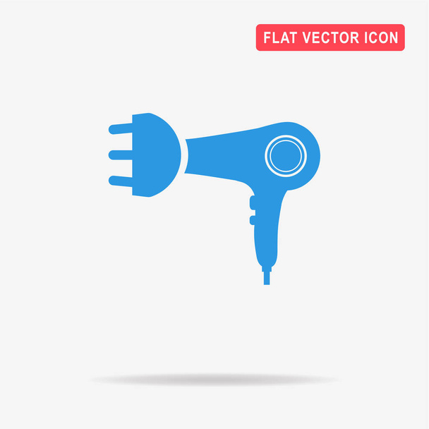 Hairdryer icon. Vector concept illustration for design. - Vector, Image